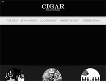 Tablet Screenshot of cigar-collection.com